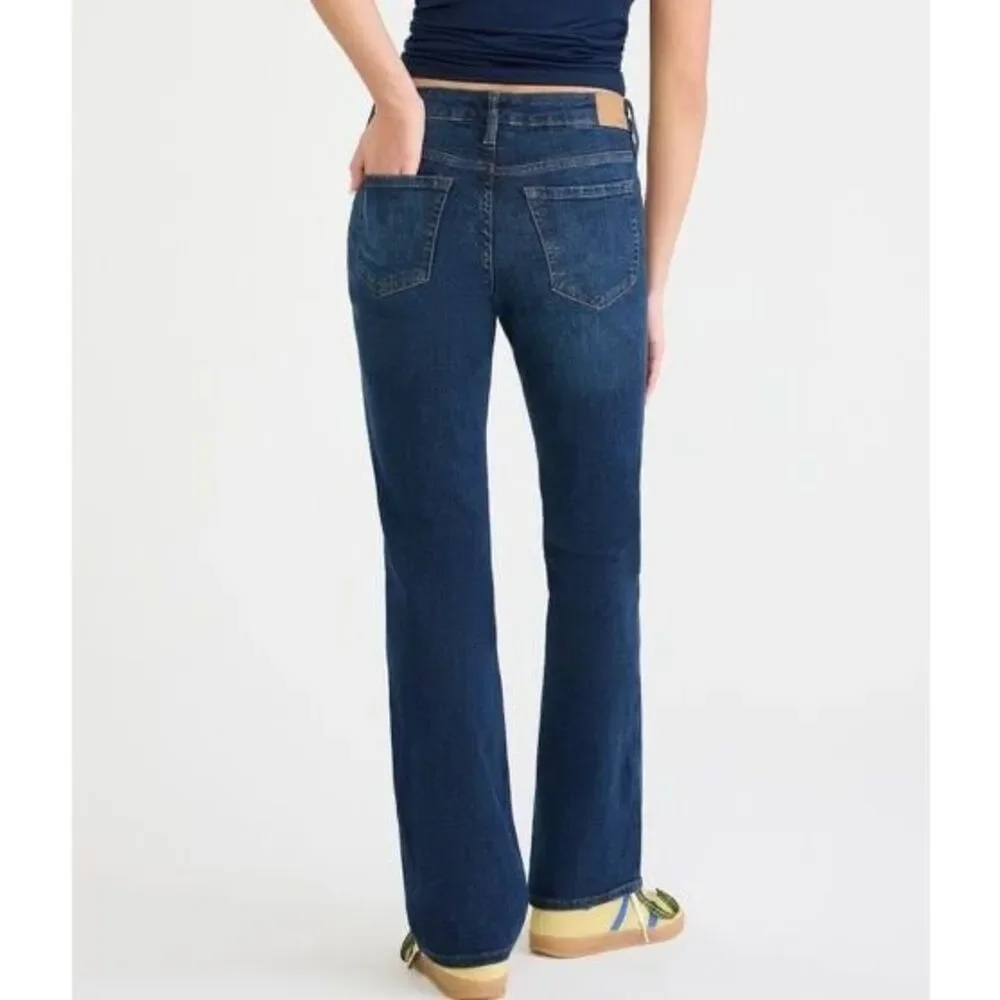 Aeropostale Mid-rise Flare Jeans Sz 8 Stretch Flap Pockets